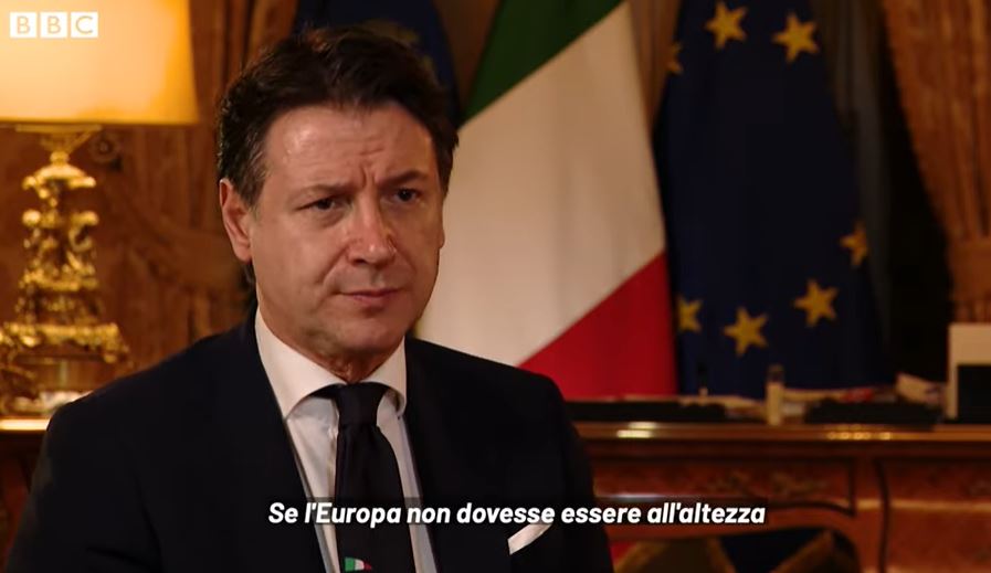 Il Presidente Conte ha rilasciato un'intervista alla BBC