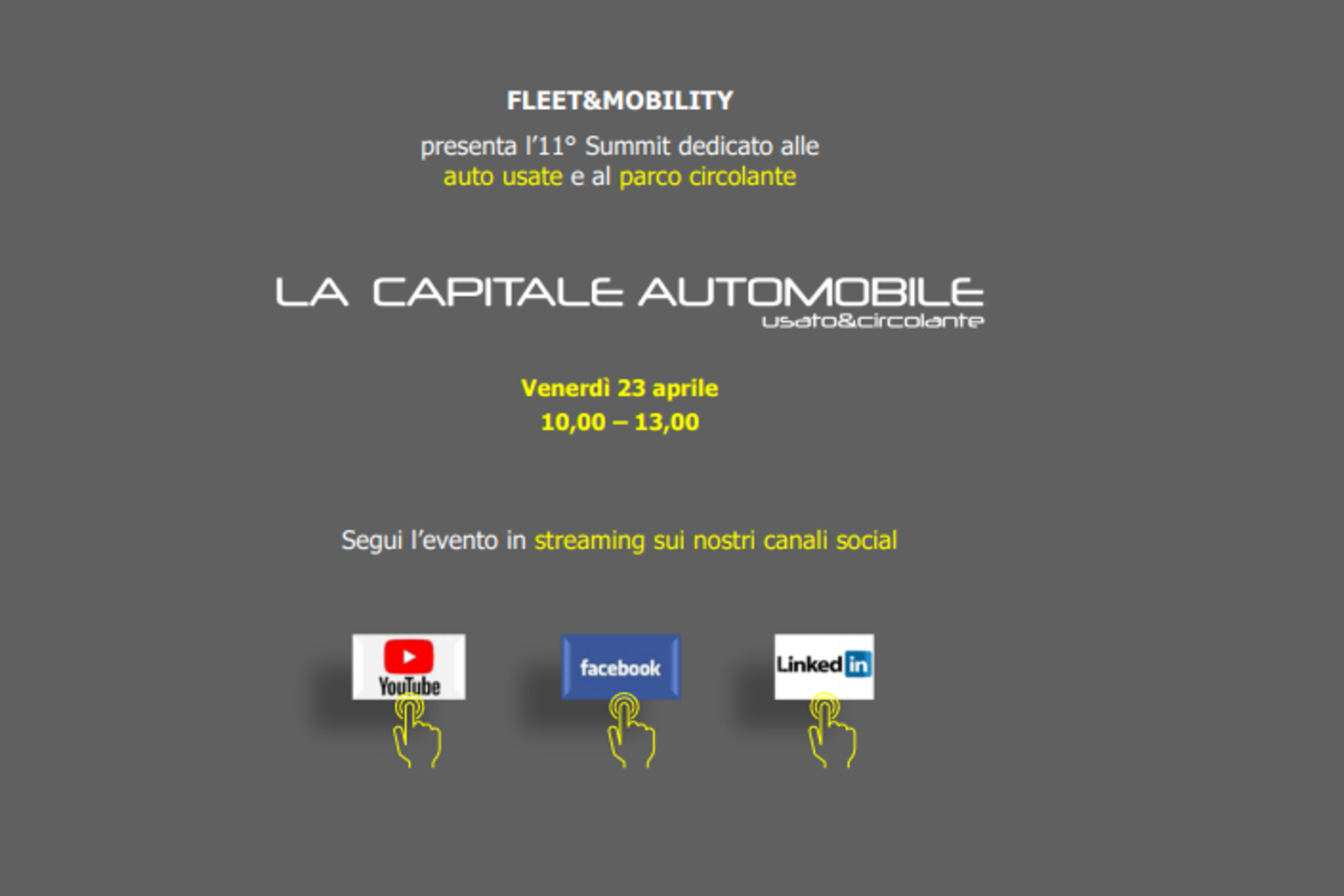 Webinar "La Capitale Automobile USATO&CIRCOLANTE"