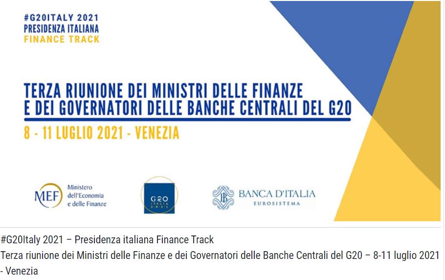 Terzo incontro G20 a Venezia dall'8 all'11 luglio