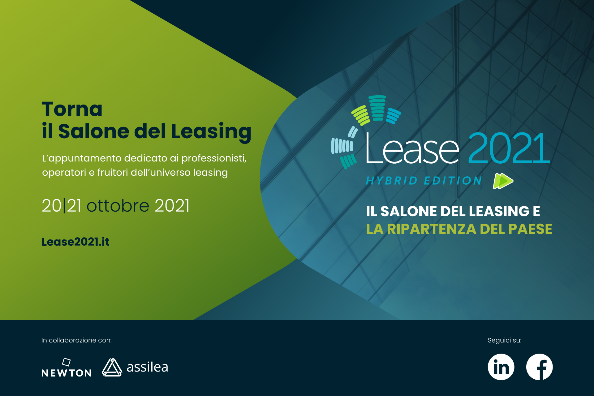 LEASE2021, dal 20 ottobre torna il Salone del Leasing